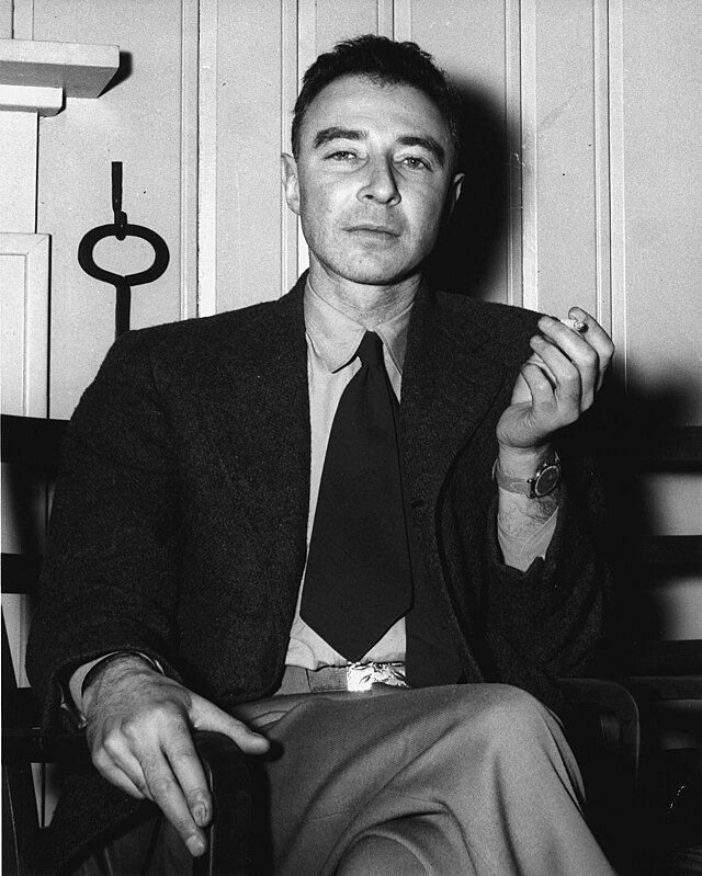 Oppenheimer seated