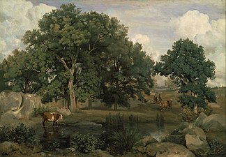 Forêt de Fontainebleau, 1846, musée des Beaux-Arts de Boston.
