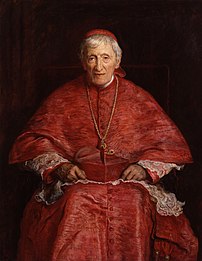 Portrait du cardinal John Henry Newman peint par John Everett Millais (fin du XIXe siècle, National Portrait Gallery). (définition réelle 2 400 × 3 104)