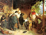「修業の旅での画家」(1872)