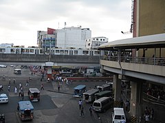 The bridge connecting LRT-1's EDSA and MRT-3's Taft Avenue stations.