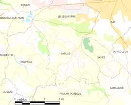 Mapa obce Carlus