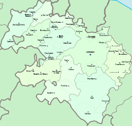 Circondario di Urbino – Mappa