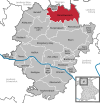 Lage der Gemeinde Maroldsweisach im Landkreis Haßberge