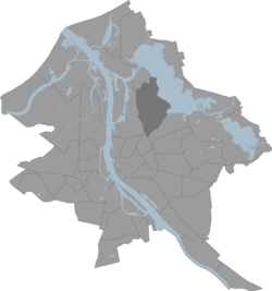 Location of Mežaparks in Riga