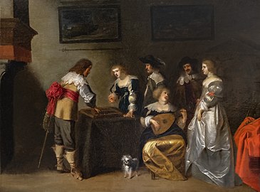 Joueurs de tric-trac par Christoffel Jacobsz van der Laemen