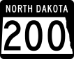 North Dakota state route marker