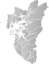 Kvitsøy markert med rødt på fylkeskartet