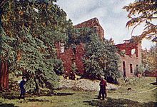 Ruins of old Fond du Lac trading post on the Saint Louis River in 1907 Old Trading Post on St. Louis River, Duluth, MN.jpg