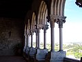 Colunas góticas no Castelo de Leiria