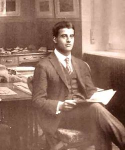 Pier Giorgio Frassati im Büro seines Vaters