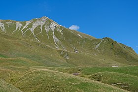 La pointe d'Almet depuis les abords du col des Annes au sud.