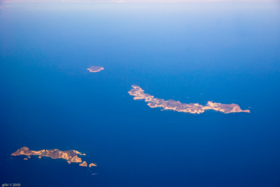 L'île Ponza dans l'archipel des Îles Pontines.