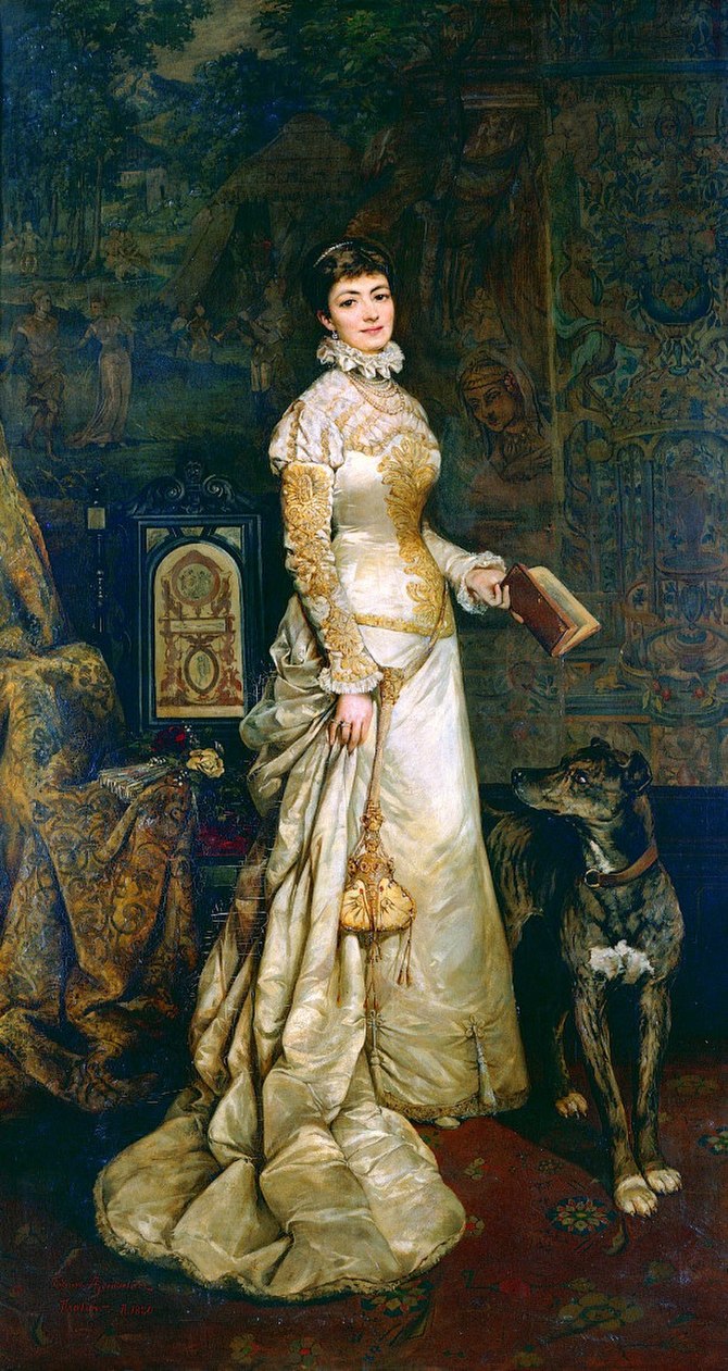 Helena Modrzejewska. Portrait by Tadeusz Ajduk...