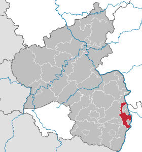 Localisation de Arrondissement de Rhin-Palatinat