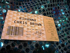 Tickets of the show of Rihanna