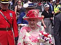 Elizabeth II during a walkabout in Queen's Park, Toronto, July 2010