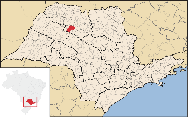 Localização de José Bonifácio em São Paulo