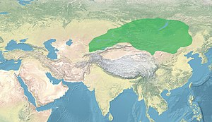 Göytürk xaqanlığının ərazisi, təxm. 700-ci il