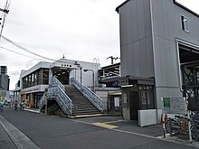 Sugimotocho station West entrance 20160928.jpg