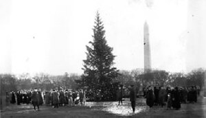 "The first National Christmas Tree,"...