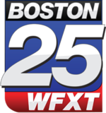 WFXT's first "Boston 25" logo, used from April 24, 2017 (initially alongside the "Fox 25" logo), until 2019 WFXT Boston 25 logo.png