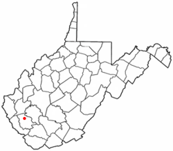 Location of Mitchell Heights, West Virginia