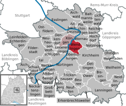 Wendlingen am Neckar - Localizazion