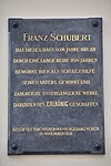 Franz Schubert - Gedenktafel