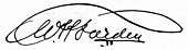 signature de Wilhelm Hansen Færden