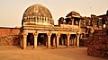 A domed pavilion in the courtyard of Zafar Mahal