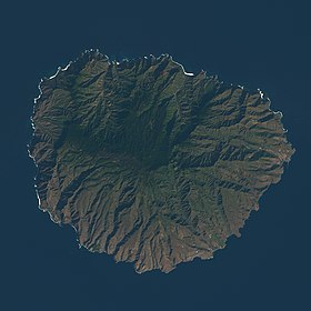 Image satellite de La Gomera.