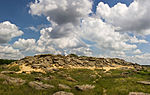 A stone mound