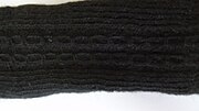 Мотив плета са црних ручно плетених вунених чарапа из Левча (Збирка чарапа Музеја у Трстенику)