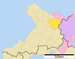 Akaigawas läge i Shiribeshi subprefektur      Signifikanta städer      Övriga städer     Landskommuner