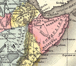 Map of Africa, Samuel Mitchell - 1867, Philade...