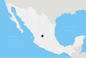 Штат Агуаскальєнтес на мапі Мексики