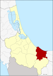 Bản đồ Songkhla, Thái Lan với Thepha