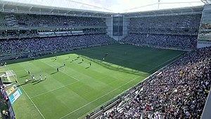 Das Estádio Independência bei dem Spiel Atlético Mineiro gegen Fluminense Rio de Janeiro (Oktober 2012)