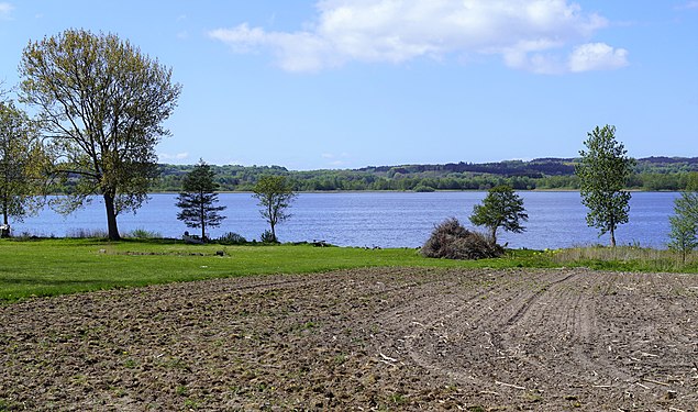 The lake, seen from the east