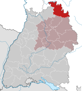 Localisation de Arrondissement de Main-Tauber