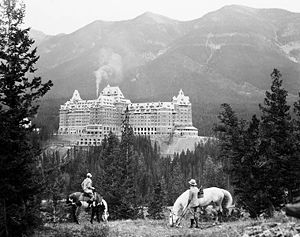 Banff Springs Hotel, October 1929, Banff Libra...
