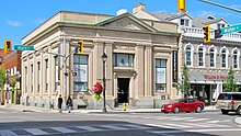Old Bank of Montreal building in Downtown Cambridge Bank of Montreal building Cambridge Ontario 2012.jpg