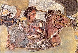 Büyük İskender'in Pers hükümdarı III. Dara ile savaşmasını gösteren temsili resim