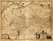 Карта Гійома Левассера де Боплана, яка охоплює Подільське воєводство (1648)