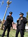 Policías en la Plaza de Mayo, Buenos Aires