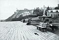 Canons russes sur la terrasse Durham, vers 1860.