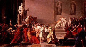 Morte de Césare (Sezar'ın ölümü), Vincenzo Camuccini tablosu