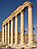 Columns in the inner court of the Temple of Bel in Palmyra, Syria