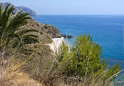 Landscape of the Costa Tropical near Salobreña.